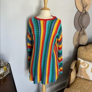 Show me your mumu colorful sweater/ swim coverup